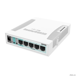 MikroTik RB260GS (CSS106-5G-1S)(r2) ���������� �����������, RouterBOARD 260GS 5-port Gigabit smart switch with SFP cage, SwOS, plastic case, PSU  [��������: 1 ���]