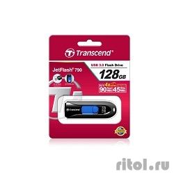 Transcend USB Drive 128Gb JetFlash 790 TS128GJF790K {USB 3.0}  [��������: 1 ���]
