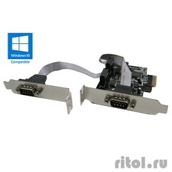 ORIENT XWT-PE2SLP OEM PCI-Ex1, 2xCOM9M, Low Profile (29839)  [��������: 1 ���]