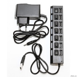 5bites HB27-203PBK ������������ 7*USB2.0 / �� 5�-2� / 1M / BLACK  [��������: 6 �������]