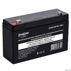 Exegate EP234537RUS �������������� ������� DT 612 (6V 12Ah, ������ F1)  [��������: 1 ���]