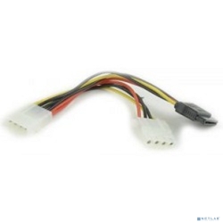 Gembird/Cablexpert ������ ������� SATA, 15��, molex 4pin/molex4pin+sata 15pin, �� 2 ����. (CC-SATA-PSY2)  [��������: 3 ������]