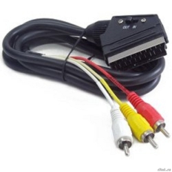 ������ �����/����� Gembird, SCART / 3xRCA, � �������������� ����������� �������, 1.8� (CCV-519-001)  [��������: 3 ������]