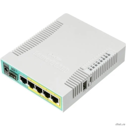 MikroTik RB960PGS ������������� ���������, hEX PoE, 1� SFP, 128MB RAM, 5x Gigabit LAN, USB, plastic case and PSU  [��������: 1 ���]
