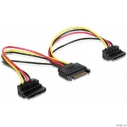 Gembird/Cablexpert ������ ������� SATA, 15��, 15pin (M)/2x15pin(F) �� 2 SATA ����������, ������� ������ (CC-SATAM2F-02)  [��������: 3 ������]