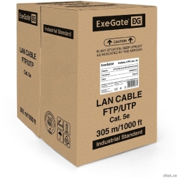 Exegate EX256745RUS ������ UTP 2 ���� ���.5e Exegate CCA, 24AWG, ����� 305�, �����, PVC  [��������: 1 ���]