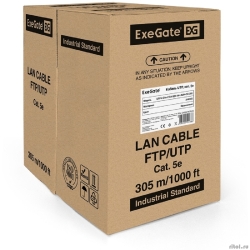 Exegate EX256747RUS ������ UTP 4 ���� ���.5e Exegate CCA, 24AWG, LSZH, ����� 305�, ���������  [��������: 1 ���]