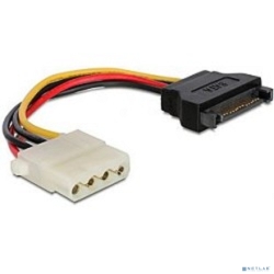 ������ ������� SATA Cablexpert 15��, sata 15pin/molex 4pin, ����� (CC-SATA-PS-M)  [��������: 2 ������]