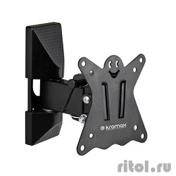 Kromax CASPER-102 black, ��. ����. ����. ��� TV 10"-32", max 25 ��, 3 �� ��., ���. +5�-15�, ���. 90�, �� ��. 57-110 ��, max VESA 100x100 ��.  [��������: 1 ���]