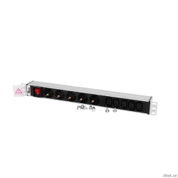 REM ���� ������� Rem-10 ��� ����� � ����., 5 Schuko, 5 IEC 60320 C13, ���� IEC 60320 C14, 10A, ����., 19" (R-10-5S-5C13-V-440-Z)  [��������: 1 ���]