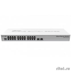 MikroTik CRS326-24G-2S+RM  Cloud Router Switch 326-24G-2S+RM with RouterOS L5, 1U rackmount enclosure  [: 1 ]