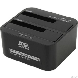 AgeStar 3UBT6-6G ���������� 2x2.5"/3.5" SATA HDD/SSD AgeStar 3UBT6-6G, USB3.0, �������, ������, UASP  [��������: 6 �������]