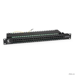Cabeus PL-50-TEL-Dual IDC ����-������ 19" (1U), 50 ������ RJ-45, Dual IDC (���������� ���������)  [��������: 2 ������]