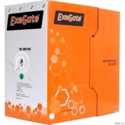 Exegate EX264556RUS ������ UTP 4 ���� ���.5e Exegate 100% ����, 26AWG, ����� 305�, �����, PVC  [��������: 1 ���]