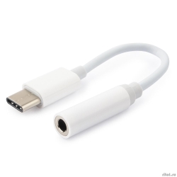 Cablexpert ���������� USB, USB Type-C/Jack3.5F, ������� (CCA-UC3.5F-01-W)  [��������: 3 ������]
