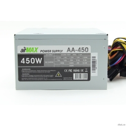 AirMax AA-450W   450W ATX (24+4+6, 120mm (SCP)\(OVP)\(OCP)\(UVP)\ATX 12V v.2.3)[zircon]  [: 1 ]