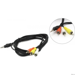 ������ �����/����� Cablexpert, ����3.5 4pin ����->3� RCA ����, 2�, ������ (CCA-4P2R-2M)  [��������: 3 ������]