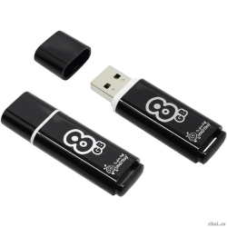 Smartbuy USB Drive 8Gb Glossy series Black SB8GBGS-K  [��������: 2 ����]