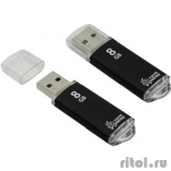 Smartbuy USB Drive 8Gb V-Cut series Black SB8GBVC-K  [��������: 2 ����]