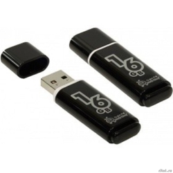 Smartbuy USB Drive 16Gb Glossy series Black SB16GBGS-K  [��������: 2 ����]