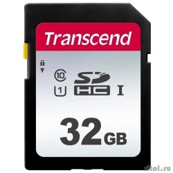 SecureDigital 32Gb Transcend TS32GSDC300S {SDHC Class 10, UHS-I}  [��������: 1 ���]