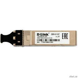 D-Link 311GT/A1A SFP-��������� � 1 ������ 1000Base-SX ��� ������������� ����������� ������ (�� 550 �, ������ Duplex LC)  [��������: 1 ���]