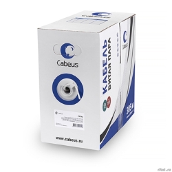 Cabeus UTP-4P-Cat.5e-SOLID-GY ������ ����� ���� UTP (U/UTP), ��������� 5e, 4 ���� 0,51�� (24 AWG), �����������, ����� (305 �), ��������� �������� 25 ���.  [��������: 2 ������]
