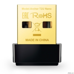 TP-Link Archer T2U Nano ��������������� ��������������� USB-������� � ���������� Wi-Fi AC600  [��������: 3 ����]