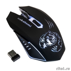 ���� MROG-15UR Nakatomi Gaming RF 2.4G Optical - �������, �����������, 6 ������+�����, 7�� ������� ���������  [��������: 6 �������]