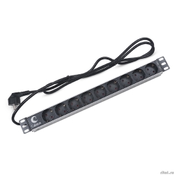 Cabeus PDU-9P-2EU ���� ����������� ��� 19" ������, ��������������, 9 �������, 16 A, ��� �����������, ���� 2�, ����������� ������, �������� ��������  [��������: 2 ������]