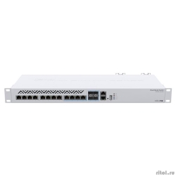 MikroTik CRS312-4C+8XG-RM ���������� �����������, Cloud Router Switch (L3) 8� 1G/2.5G/5G/10G RJ45,  4� 10G RJ45/SFP+ with RouterOS L5, 1U rackmount enclosure  [��������: 1 ���]