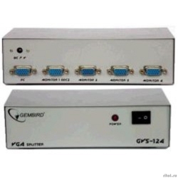 Gembird GVS124  ������������ ������� VGA �� 4 �������� (Gembird/Cablexpert)   [��������: 6 �������]