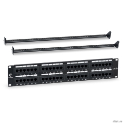 Cabeus PL-48-Cat.5e-Dual IDC ����-������ 19" (2U), 48 ������ RJ-45, ��������� 5e, Dual IDC, � ������ ��������� �������������  [��������: 2 ������]