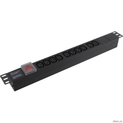 Exegate EX280859RUS ���� ������� ExeGate ServerPro PDU-19H001 Al-10�13-C14-SW, 1U, ����., 10 IEC 320 C13, �14  [��������: 1 ���]