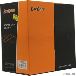 Exegate EX281819RUS ������ Exegate  UTP4-C5e-CCA-S24-OUT-PE-BK-305 UTP 4 ���� ���.5e CCA, 24AWG, �����., ��� �����, ����� 305�, ����., PE  [��������: 1 ���]