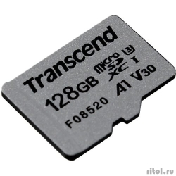 Micro SecureDigital 128Gb Transcend Class 10 TS128GUSD300S {MicroSDXC Class 10 UHS-I U3}  [��������: 1 ���]