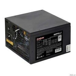 Exegate EX282044RUS ���� ������� 600W Exegate 600PPH-LT,  80+, RTL, ATX, black, APFC, 12cm, 24p, (4+4)p, 5*SATA, 3*IDE  [��������: 1 ���]