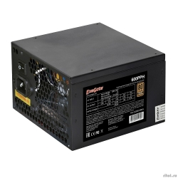 Exegate EX280578RUS-OEM ���� ������� 600W Exegate 600PPH-OEM, 80+Bronze, ATX, black, APFC, 12cm, 24p, (4+4)p, 5*SATA, 3*IDE  [��������: 1 ���]