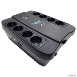 PowerCom Spider SPD-900U LCD ��� {Line-Interactive, 900VA / 540W, 8xEURO: 4 � ��������� ��������, 4 � �����������, USB} (1168465)  [��������: 2 ����]