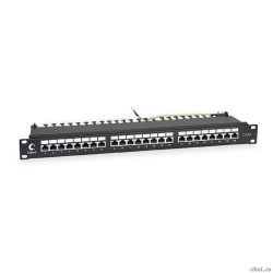 Cabeus PL-24-Cat.6-SH-Dual IDC ����-������ 19" (1U), 24 ����� RJ-45, ��������� 6, ��������� ��������������, � ������ ��������� �������������  [��������: 2 ������]