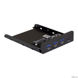 Exegate EX283579RUS ������ USB �� �������� ������ ExeGate U3H-623, 3,5", 3*USB3.0+1*TypeC, ������, ������, ������������� � ���. �����  [��������: 1 ���]