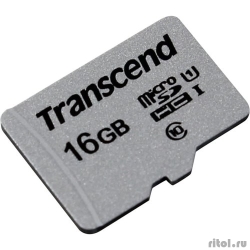 Micro SecureDigital 16Gb Transcend  TS16GUSD300S {MicroSDHC Class 10 UHS-I}  [��������: 1 ���]