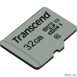 Micro SecureDigital 32GB Transcend TS32GUSD300S {MicroSDHC Class 10 UHS-I}  [��������: 1 ���]