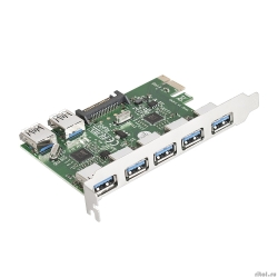 Exegate EX283717RUS ���������� EXE-317 PCI-E 2.0, 5*USB3.0 ext + 2*USB3.0 int, ������ ���.������� (OEM)  [��������: 1 ���]