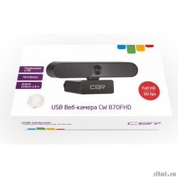 CBR CW 870FHD Black, ���-������ � �������� 2 ��, ���������� ����� 1920�1080, USB 2.0, ���������� �������� � ���������������, ���������, ��������� �� ��������, ����� ������ 1,8 �, ���� ������  [��������: 5 ���]