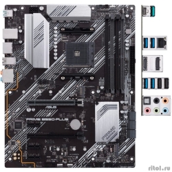 ASUS PRIME B550-PLUS (Socket AM4, ATX, 4xDDR4(128GB), DP/HDMI, 1xPCIe 4.0x16/1xPCIe 3.0x16, 3xPCIe 3.0, 1xLAN, 6xSATA 6Gb/s, 2xM.2, 1xType-C, 5xUSB 3.2, 2xUSB 2.0)  [��������: 3 ����]