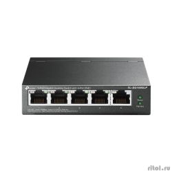 TP-Link TL-SG1005LP ���������� ���������� � 5 ����������� ������� (4 ����� PoE+)  [��������: 3 ����]