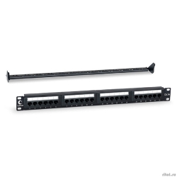 Cabeus PL-24-Cat.5e-Dual IDC ����-������ 19" (1U), 24 ����� RJ-45, ��������� 5e, Dual IDC, � ������ ���������  �������������  [��������: 1 ���]