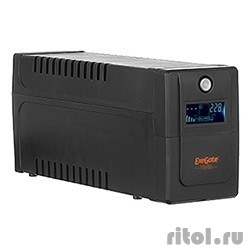 Exegate EP285568RUS ��� ExeGate Power Smart ULB-650.LCD.AVR.EURO <650VA/360W, LCD, AVR, 2 �����������, Black>  [��������: 1 ���]