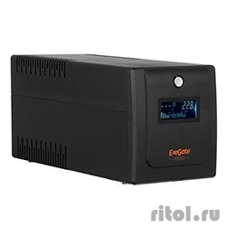 Exegate EP285511RUS ��� ExeGate SpecialPro Smart LLB-1600.LCD.AVR.EURO.RJ.USB <1600VA/950W, LCD, AVR, 4 �����������, RJ45/11, USB, Black>  [��������: 1 ���]
